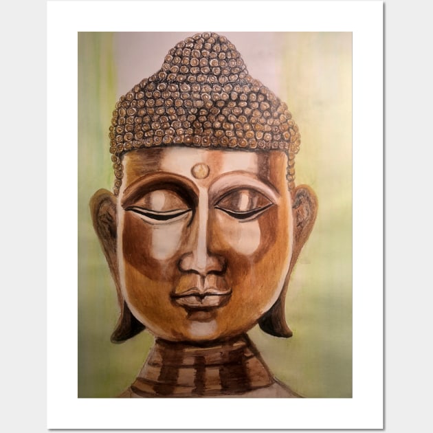 Buddha head Wall Art by Art by Kerry Cortinas